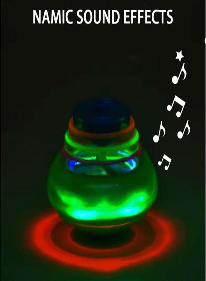 Blinkids Toys Spining Lattoo for Kids - Musical Light-Up Spinning Top Toy with Sound - Colourful Lights Spinner Lattu for Boys & Girls Age 3+ - Fun Rotating Toy, Birthday Gift for Kids - Image 5